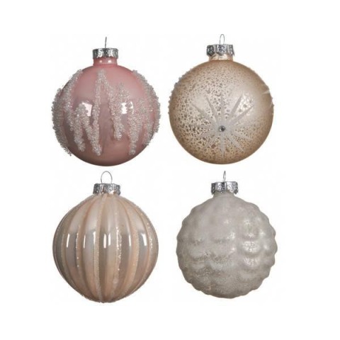 SFERA VETRO DECORATE 4 ASS ROS